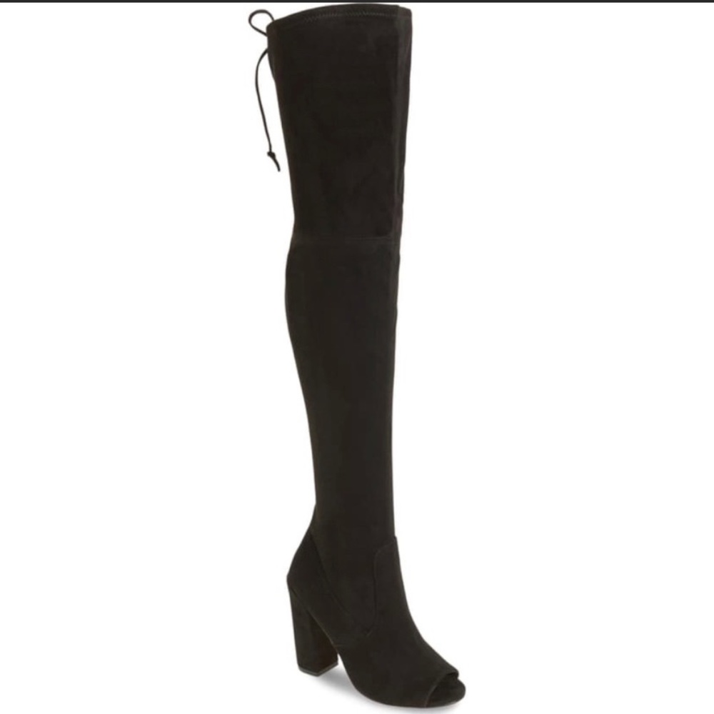 STEVE MADDEN Elliana black over the knee boot NWT
